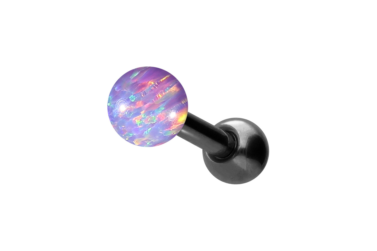Chirurgenstahl Ohrpiercing SYNTHETISCHER OPAL